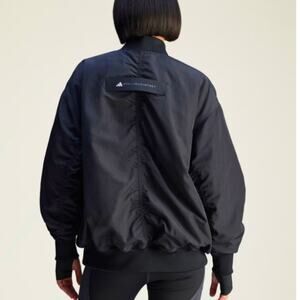 Adidas by Stella McCartney Navy Blue True Nature Woven Bomber Jacket Size L